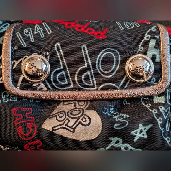 Coach Black and Red Graphic Crossbody Bag - Picture 9 of 9